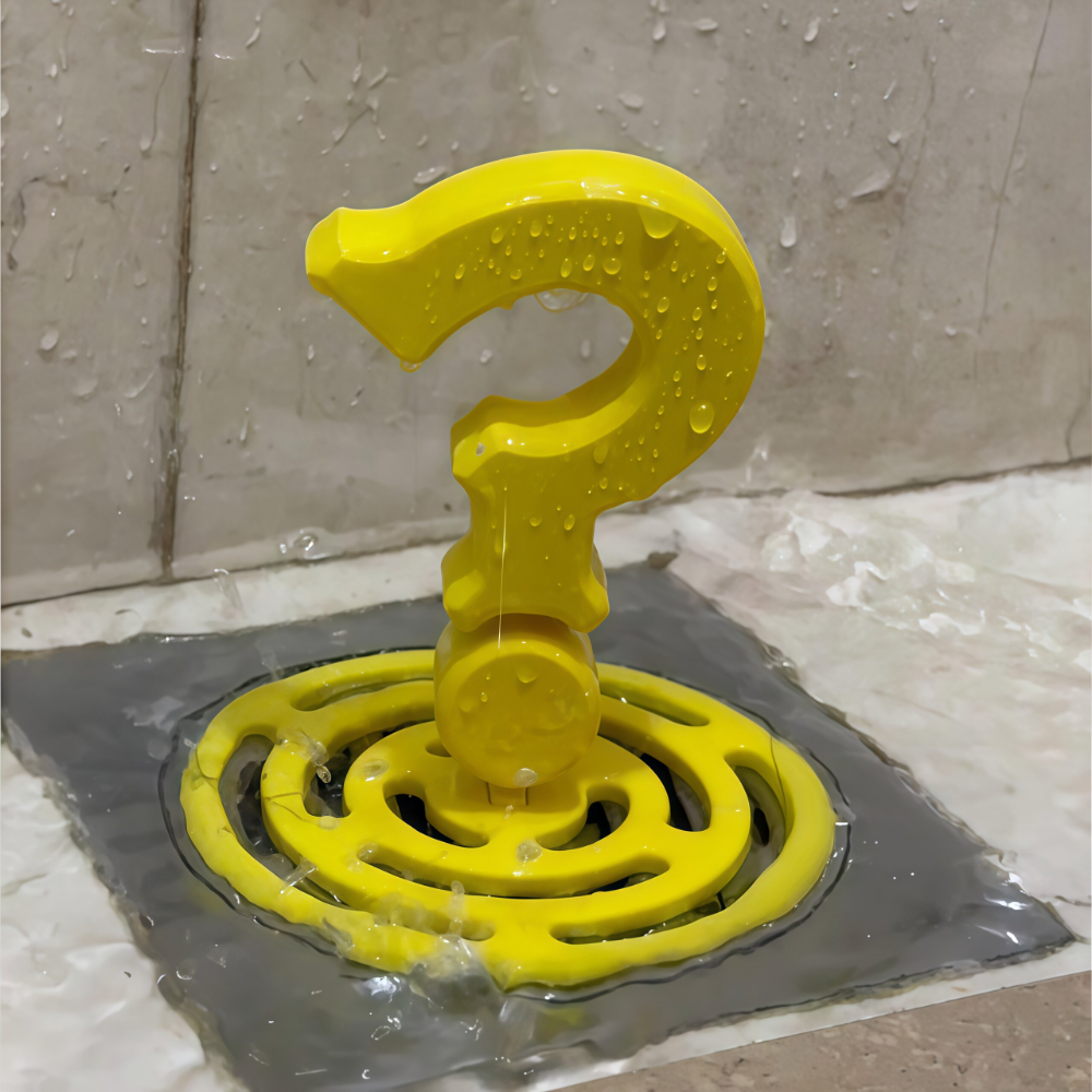 3D Printing Question - Yaratıcı 3d Soru Işareti Yer Sifonu