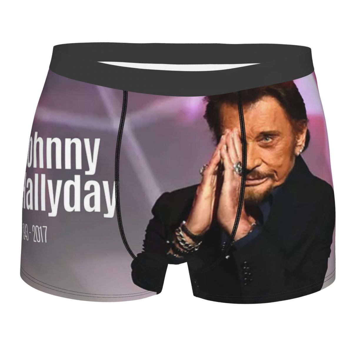 3D Printing Rock - Rock Johnny Hallyday Boxer Şort Erkekler