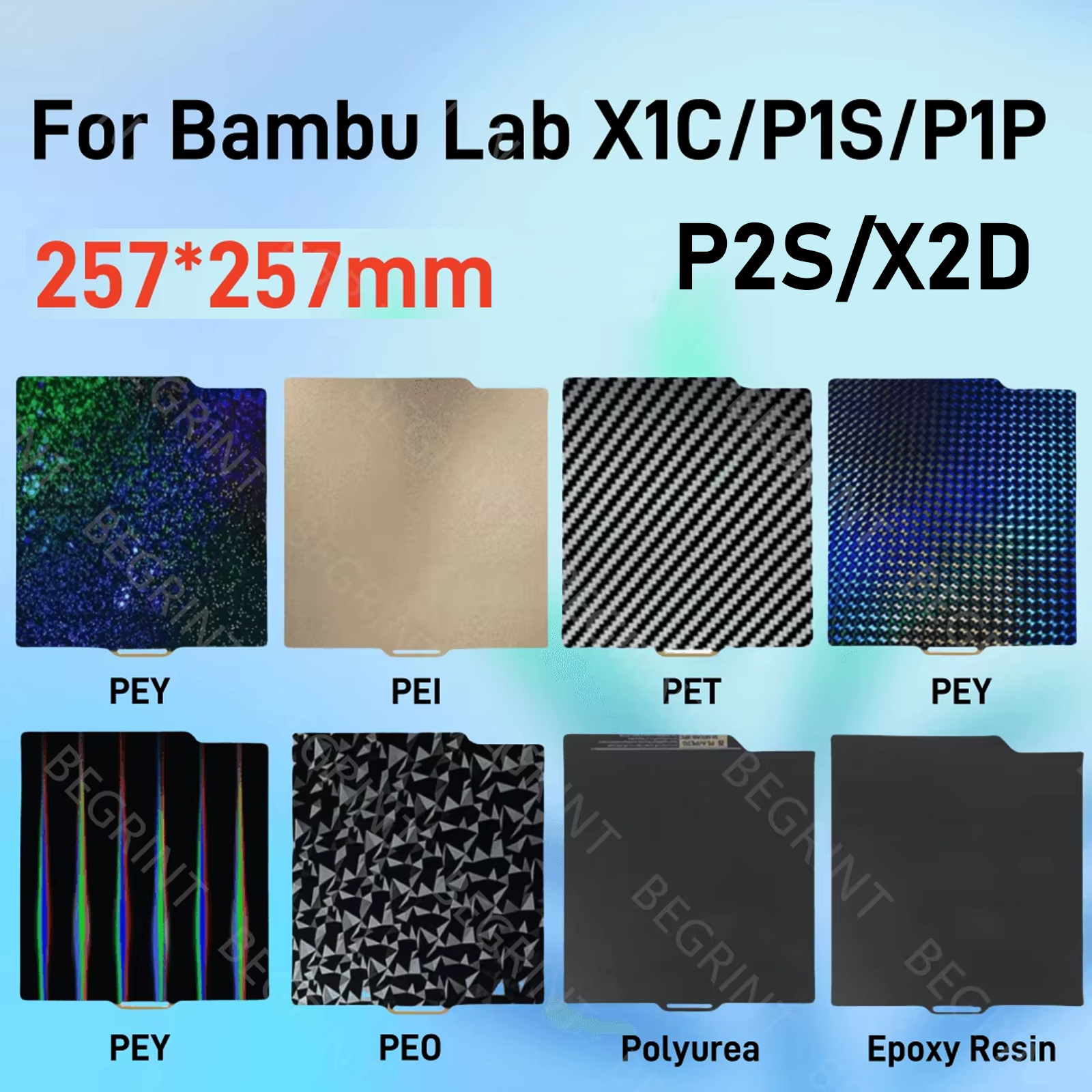 Pei Sheet - Bambu Lab Build Plate X1C P2S
