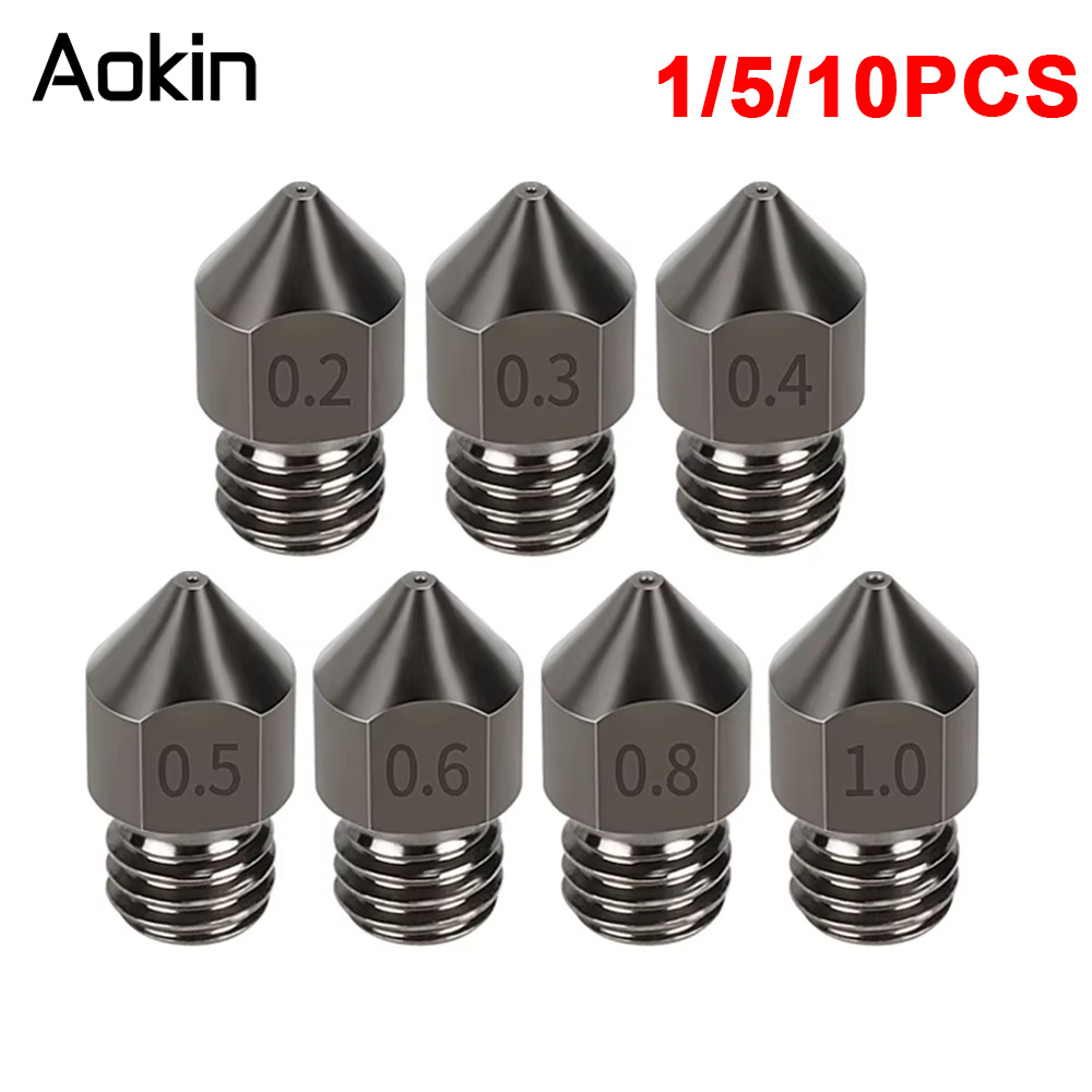 Nozzle 0.4Mm Hardened - 1/5/10 adet MK8 meme yükseltme sertleştirilmiş