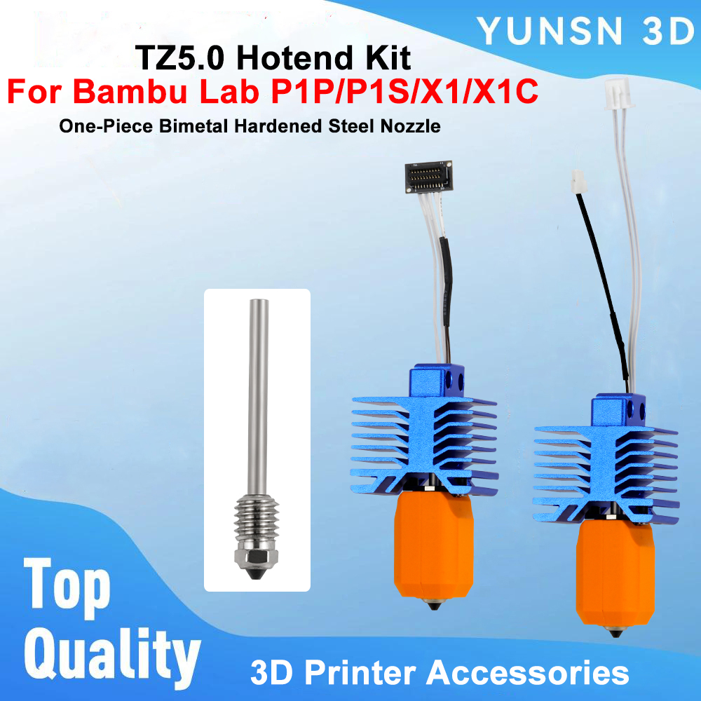 Nozzle 0.4Mm Hardened - Bambu Lab P1P/P1S için TZ5.0 Hotend