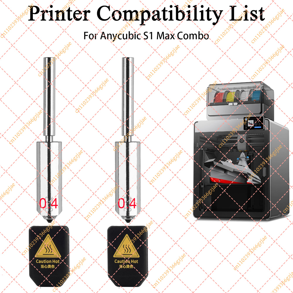 Nozzle 0.4Mm Hardened - ANYCUBIC Kobra S1 MAX Combo için