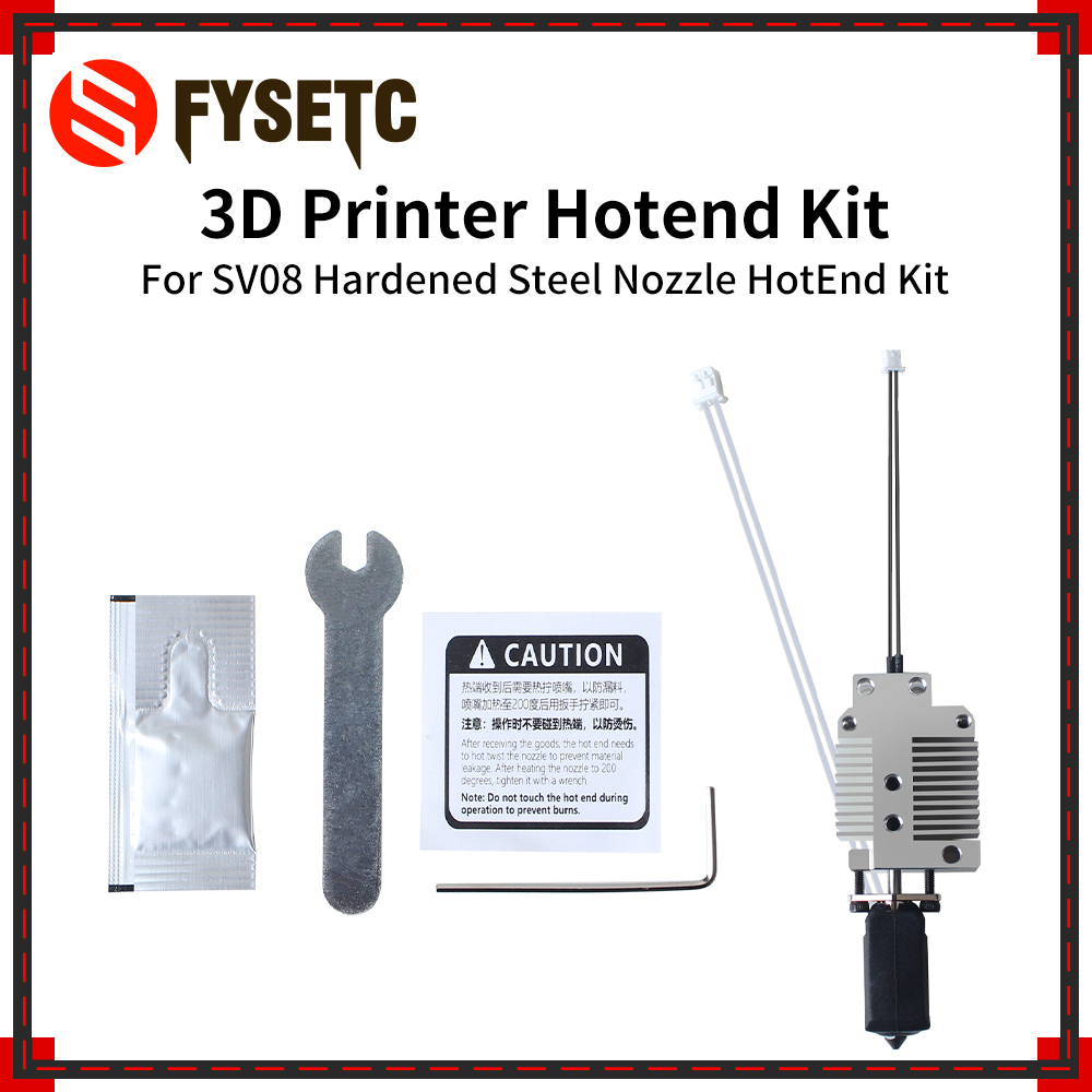Nozzle 0.4Mm Hardened - SV08 için Yükseltilmiş Sertleştirilmiş Çelik Nozul