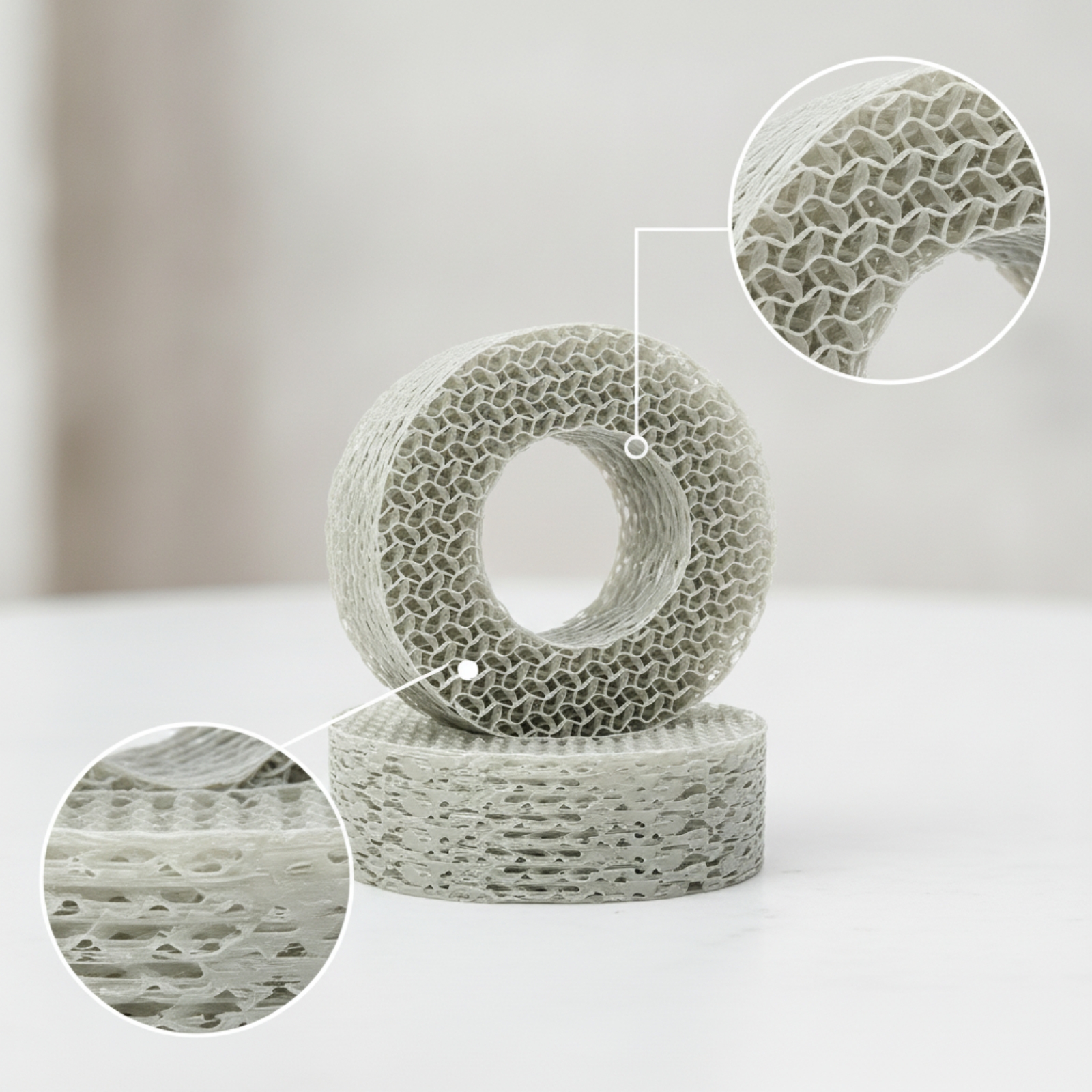 3D Printing Rock - 3D Baskılı Petek Lastik Desteği, RC
