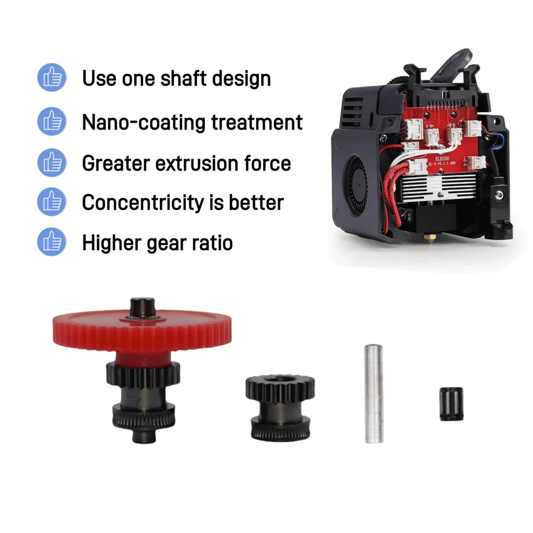 3D Printing Gears - Elegoo Neptün 4 Ekstruder Dişlileri Sertleştirilmiş