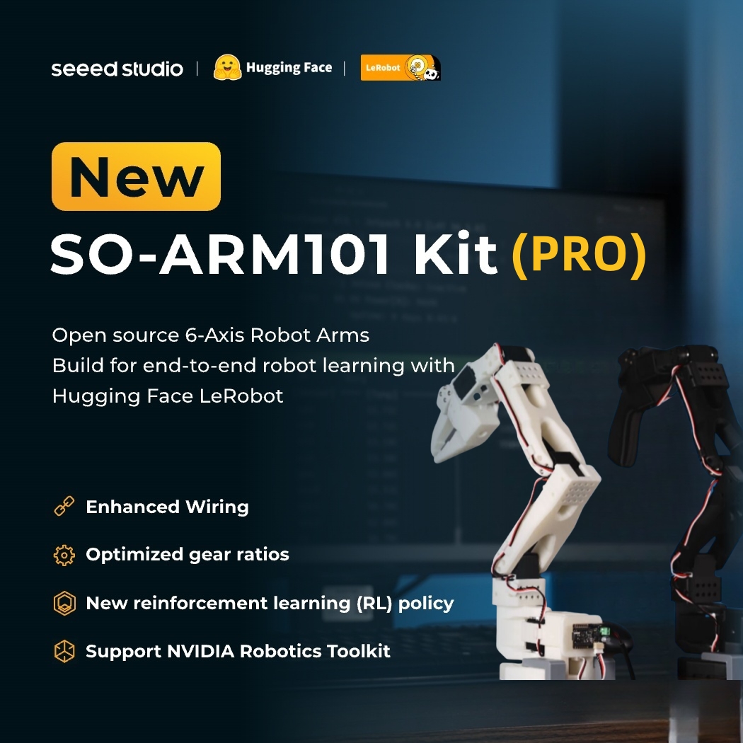 3D Printing Robot Arm - SO-ARM101 Kit Pro LeRobot Hugging Face