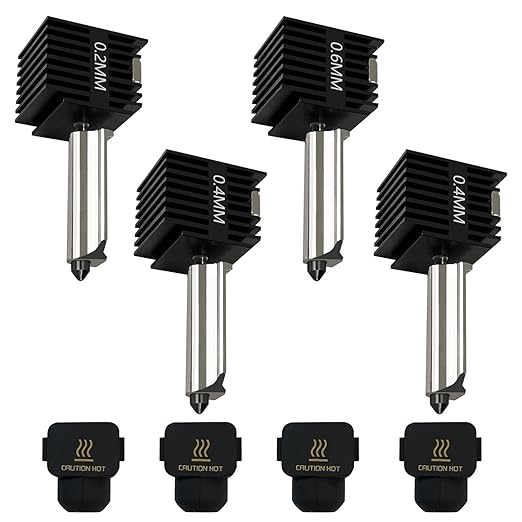 4'lü Paket A1 Mini/A1 Hotend B - Nozzle 0.4Mm Hardened incelemesi ve fiyatı