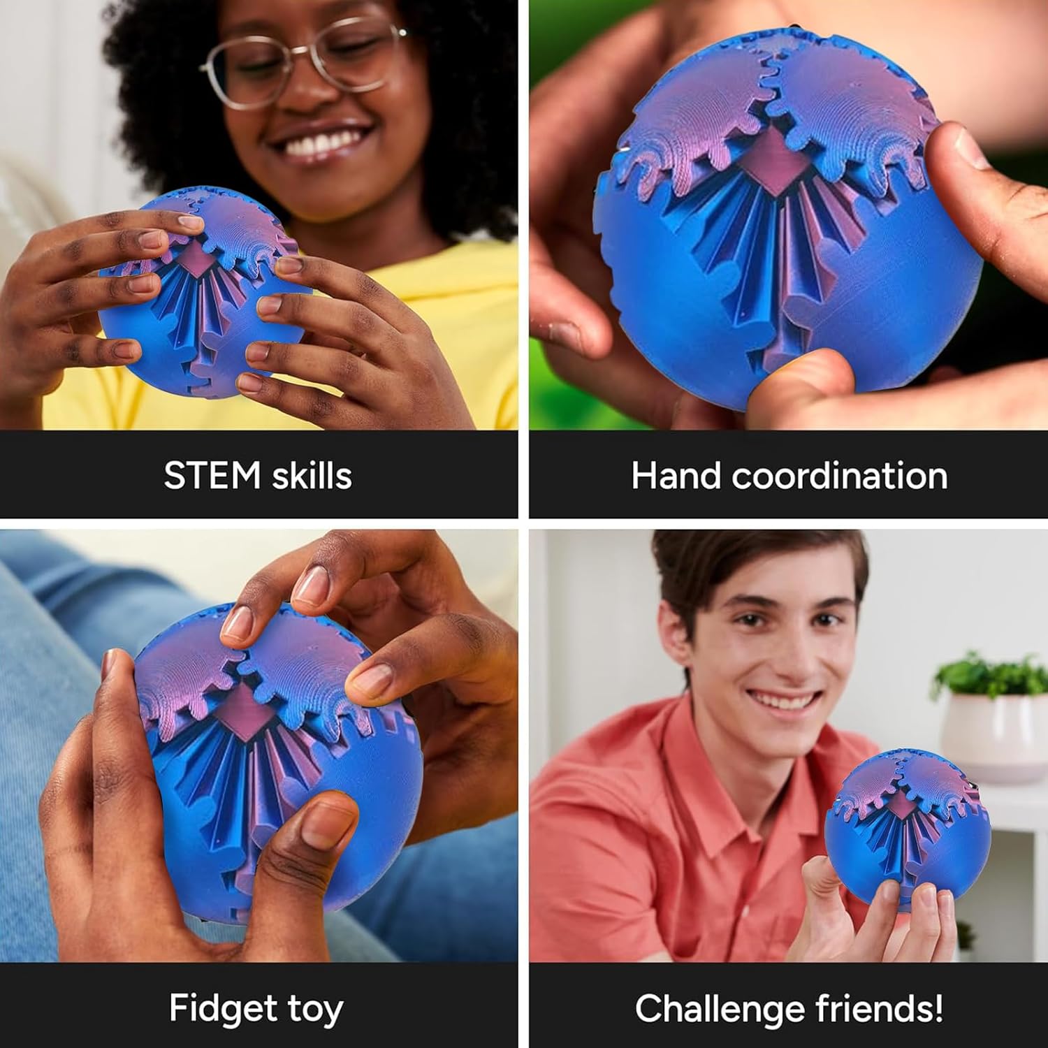 Dişli Topu 3D Baskılı Fidget O - 3D Printing Gears incelemesi ve fiyatı