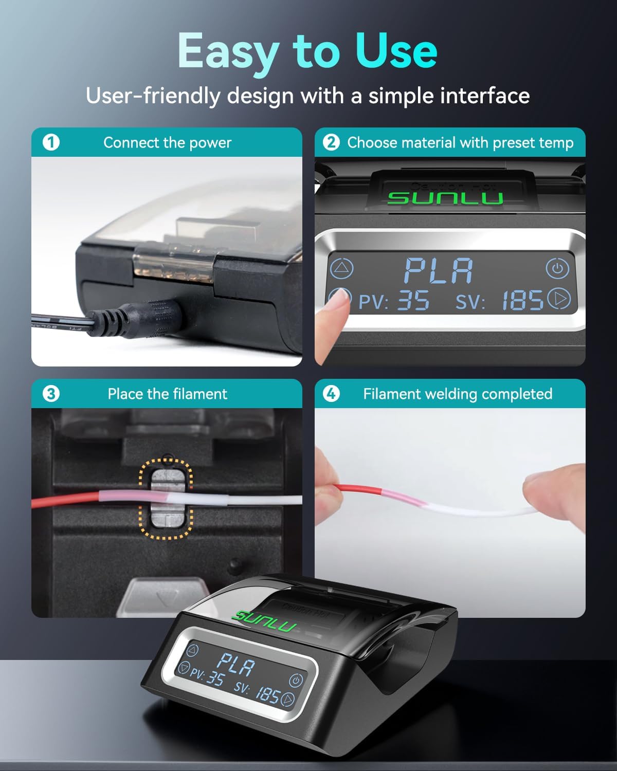 SUNLU FC01 Filament Bağlayıcı  - Petg Filament incelemesi ve fiyatı