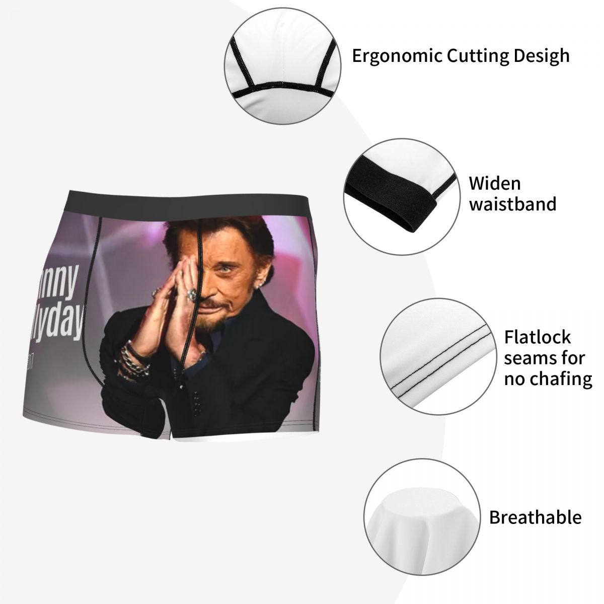 Rock Johnny Hallyday Boxer Şor - 3D Printing Rock incelemesi ve fiyatı