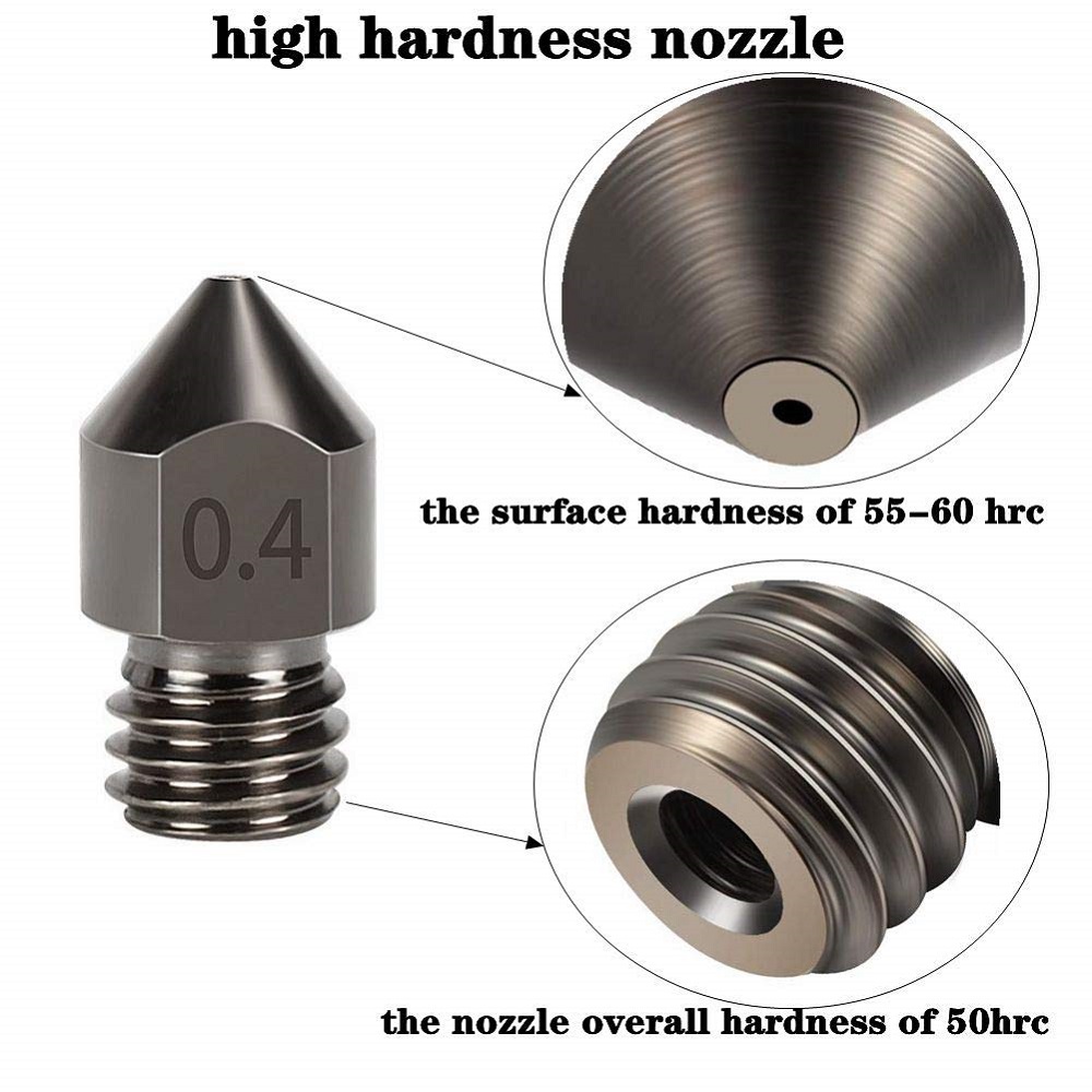1/2/3 adet Sertleştirilmiş Çel - Nozzle 0.4Mm Hardened incelemesi ve fiyatı