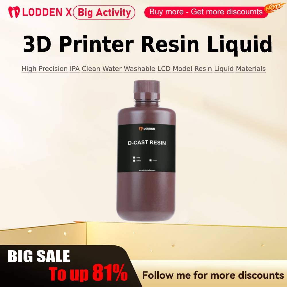 Lodden 3D Yazıcı Reçine Sıvı 3 - 3D Printing House Machine incelemesi ve fiyatı