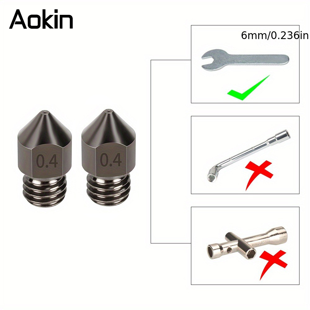 1/5/10 adet MK8 meme yükseltme - Nozzle 0.4Mm Hardened incelemesi ve fiyatı