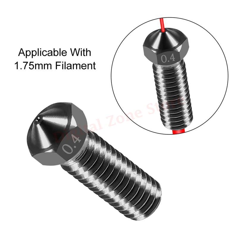 10 adet V6 sertleştirilmiş çel - Nozzle 0.4Mm Hardened incelemesi ve fiyatı