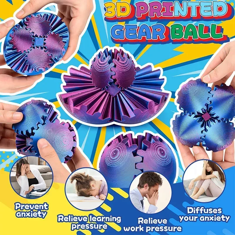 3D Baskılı Dişli Topu Spin Bal - 3D Printing Gears incelemesi ve fiyatı