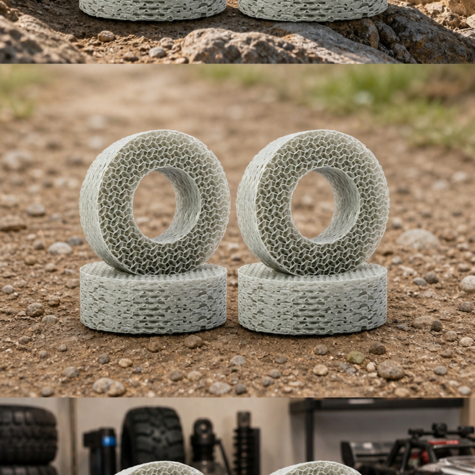 3D Baskılı Petek Lastik Desteğ - 3D Printing Rock incelemesi ve fiyatı