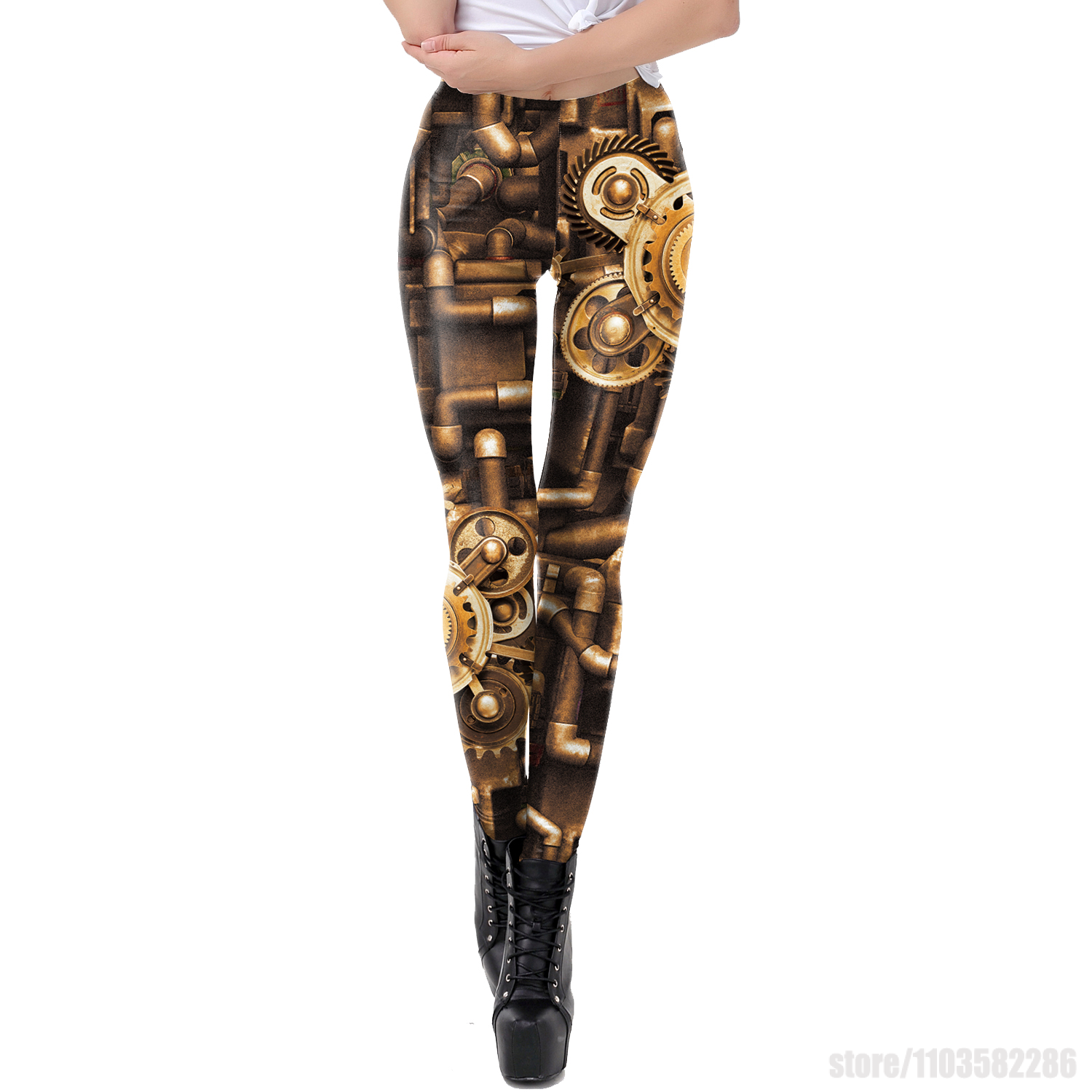 Metal Punk Tayt Gotik Kadın Pa - 3D Printing Gears incelemesi ve fiyatı