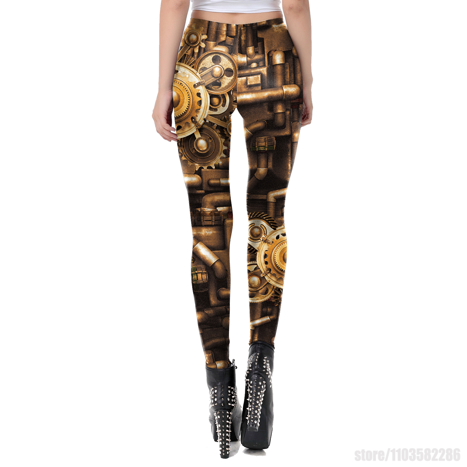 Metal Punk Tayt Gotik Kadın Pa - 3D Printing Gears incelemesi ve fiyatı